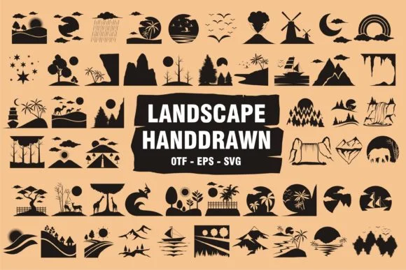 Landscape&nbsp; by edywiyonopp — Dingbats Font