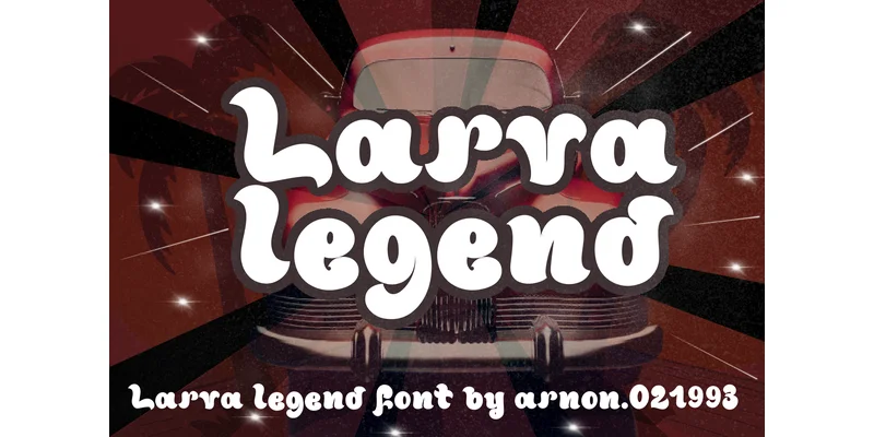 Larva Legend Font by arnon.021993 — Display Font