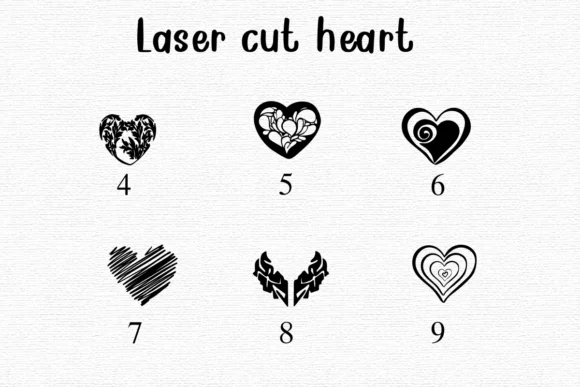 Laser Cut Heart by Nongyao — Dingbats Font — thumbnail 4