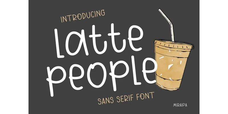 Latte People Font by miraipa — Sans Serif Font