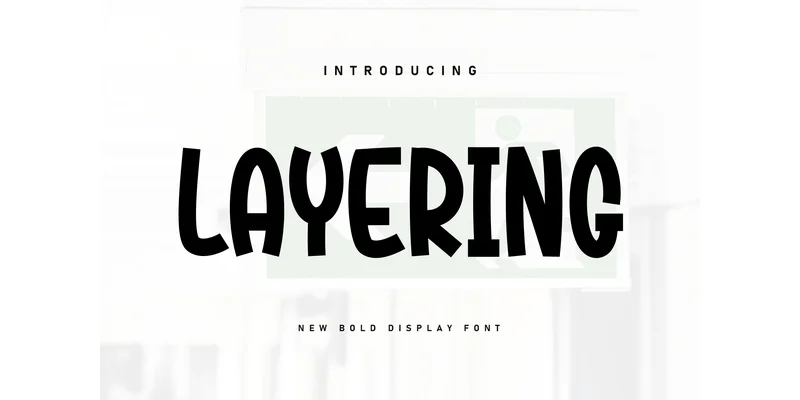 Layering Font by Berkah Shop — Display Font