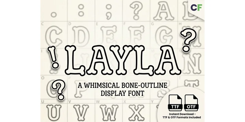 Layla Font by Raholco — Display Font — thumbnail 3