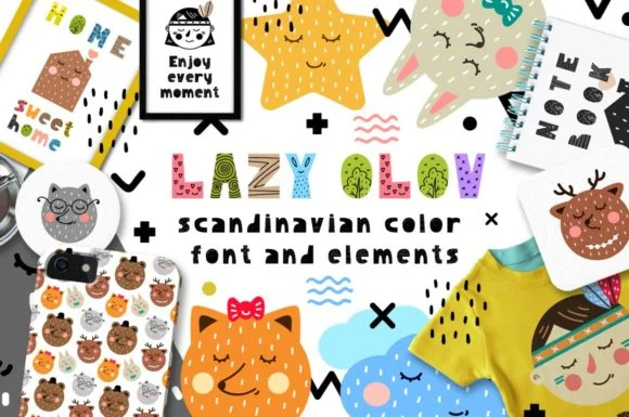 Lazy Olov by Juliya Kochkanyan — Color Fonts Font