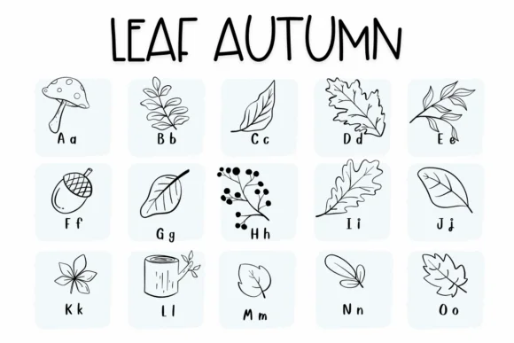 Leaf Autumn by Sirinart — Dingbats Font — thumbnail 2