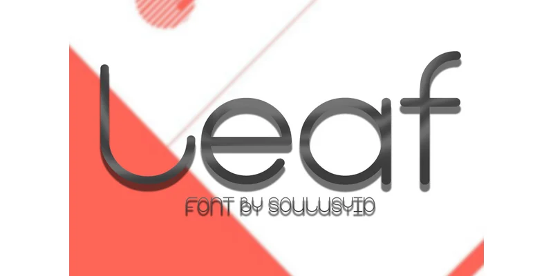 Leaf Font by SoulusYid — Sans Serif Font
