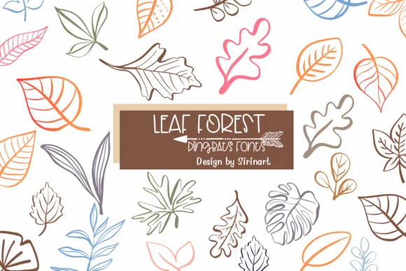 Leaf Forest by Sirinart — Dingbats Font