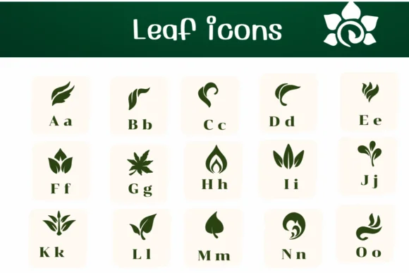 Leaf Icon by Ketsarin — Dingbats Font — thumbnail 2