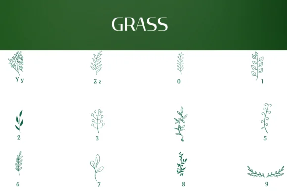 Leaf Line Art by Heartcraft Atelier — Dingbats Font — thumbnail 4