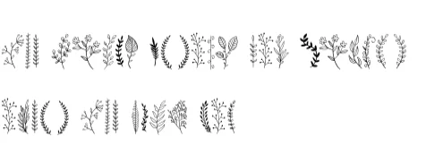 Leaf Line Art by Heartcraft Atelier — Dingbats Font — thumbnail 8