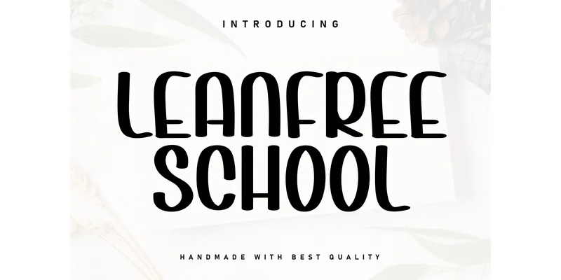 Leanfree School Font by ArtLine Design — Display Font