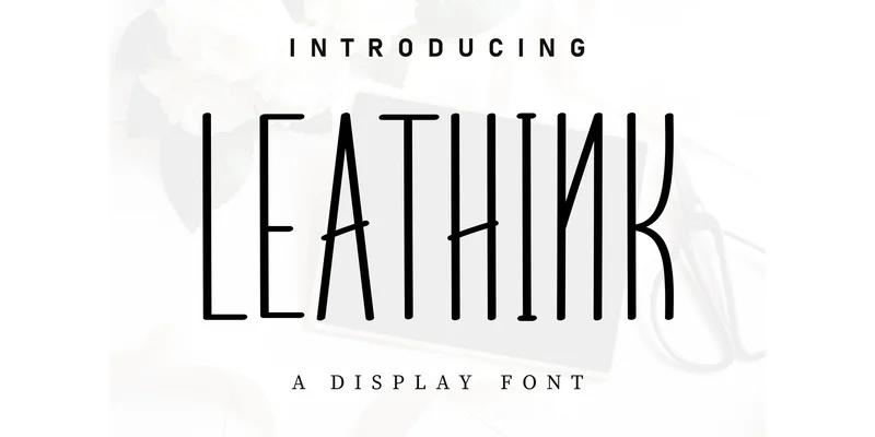 Leathink Font by KC Production — Display Font