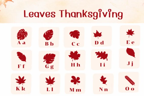 Leaves Thankgiving by Ketsarin — Dingbats Font — thumbnail 2