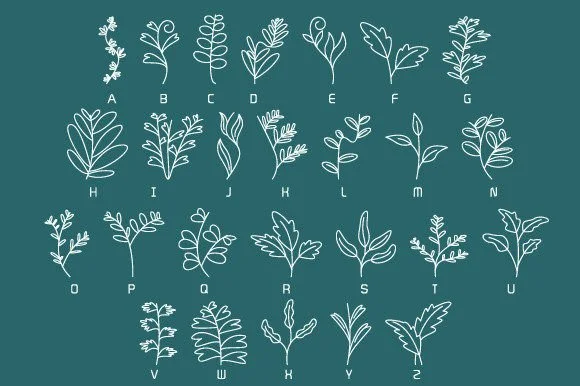 Leavy Leaf by DesignFour — Dingbats Font — thumbnail 2