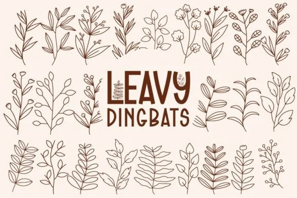 Leavy by Font-Tastic — Dingbats Font