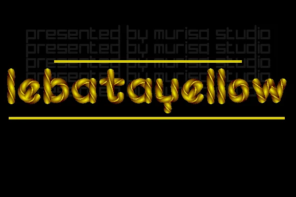 Lebatayellow by murisa.studio — Color Fonts Font