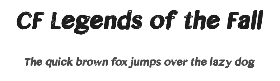 CF Legends of the Fall by Cloutierfontes — Decorative Font