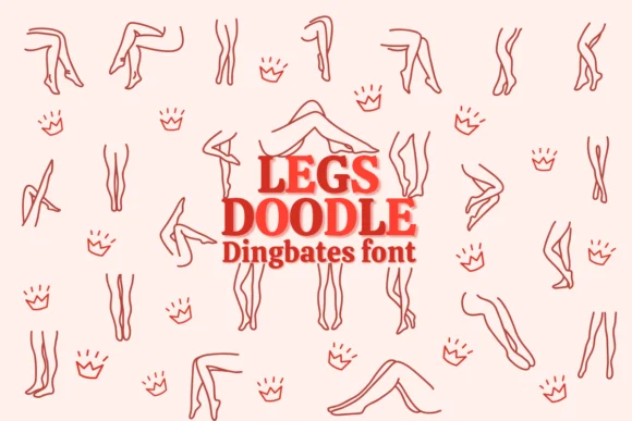 Legs Doodle by Chonada — Dingbats Font