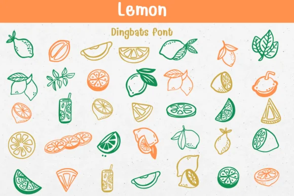 Lemon by Sontaya — Dingbats Font