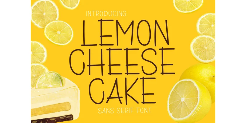Lemon Cheesecake Font by miraipa — Sans Serif Font