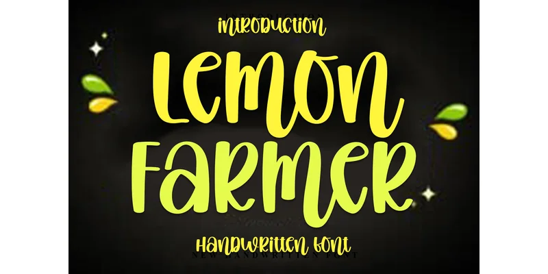 Lemon Farmer Font by PiPi Creative — Display Font