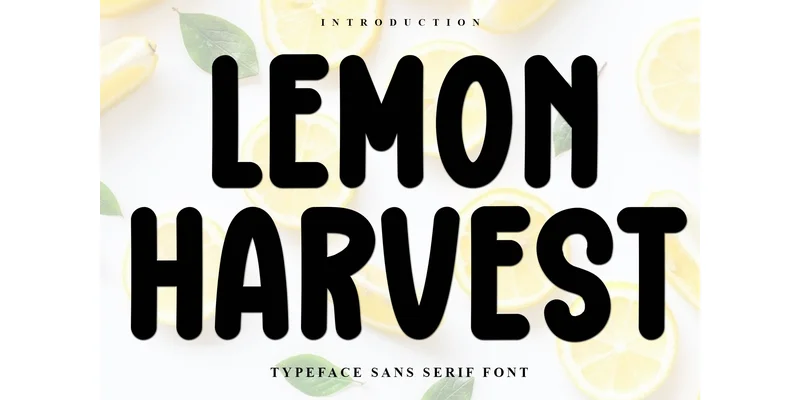 Lemon Harvest Font by FreshTypeINK — Display Font