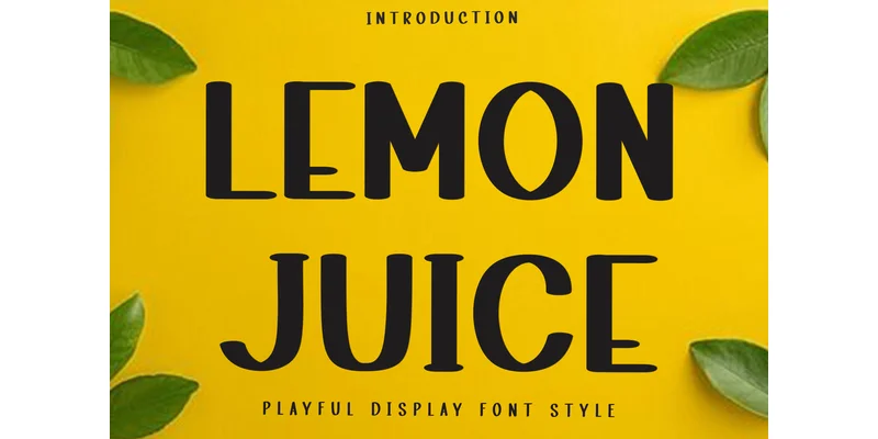 Lemon Juice Font by Inermedia STUDIO — Display Font