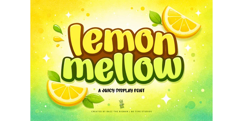 Lemon Mellow Font by BB Type Studios — Display Font
