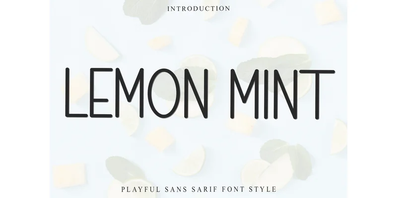 Lemon Mint Font by FreshTypeINK — Sans Serif Font
