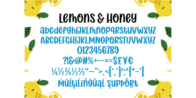 Lemons and Honey Font by Anto (7NTypes) — Display Font — thumbnail 6