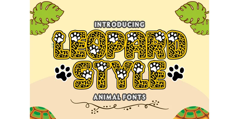 Leopardstyle Regular Font by anamalmusyaffaCreative by anamalmusyaffaCreative — Decorative Font
