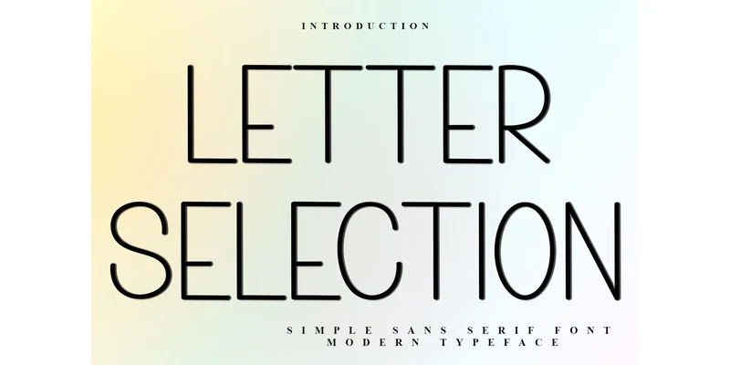 Letter Selection Font by FreshTypeINK — Sans Serif Font