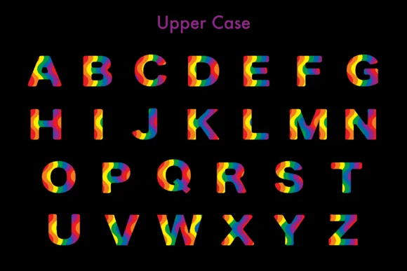 Lgbt Rainbow by 1515AngelStudio — Color Fonts Font — thumbnail 2