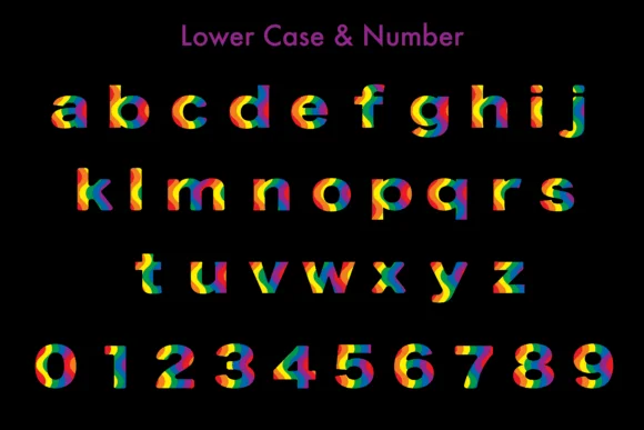 Lgbt Rainbow by 1515AngelStudio — Color Fonts Font — thumbnail 3