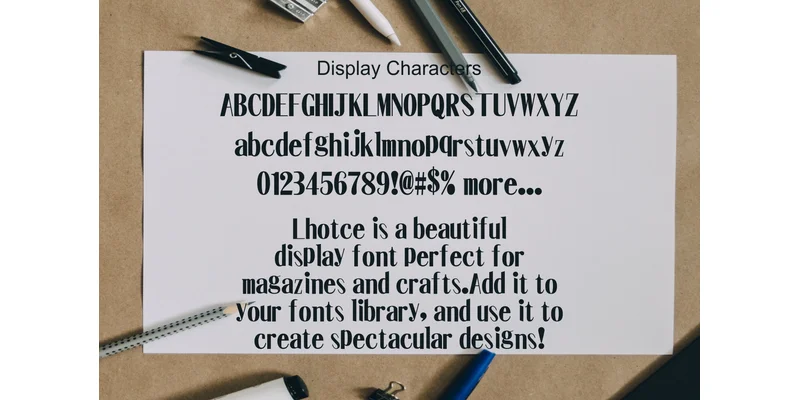 Lhotce Font by mhd.usman00 — Display Font — thumbnail 3