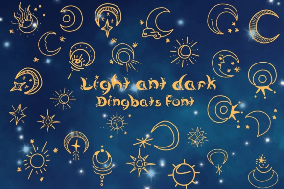 Light and Dark by Nongyao — Dingbats Font