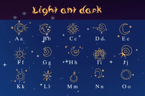 Light and Dark by Nongyao — Dingbats Font — thumbnail 2