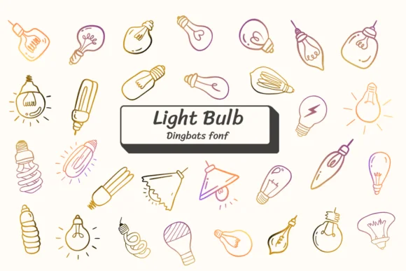 Light Bulb by Ketsarin — Dingbats Font