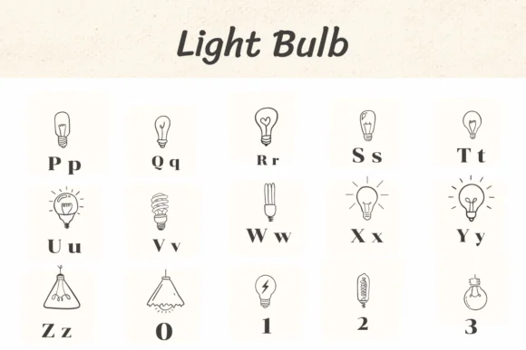 Light Bulb by Ketsarin — Dingbats Font — thumbnail 3