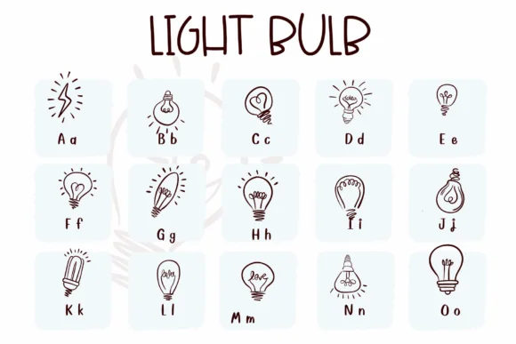 Light Bulb by Sirinart — Dingbats Font — thumbnail 2