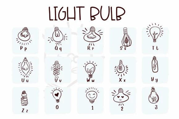 Light Bulb by Sirinart — Dingbats Font — thumbnail 3