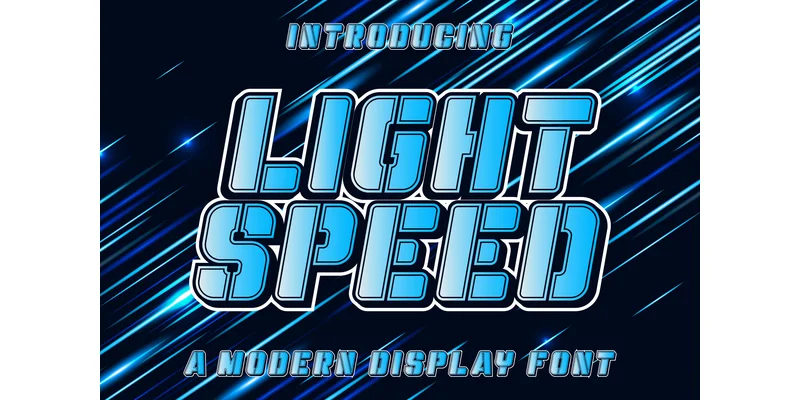 Light Speed Font by Kido Studio — Display Font