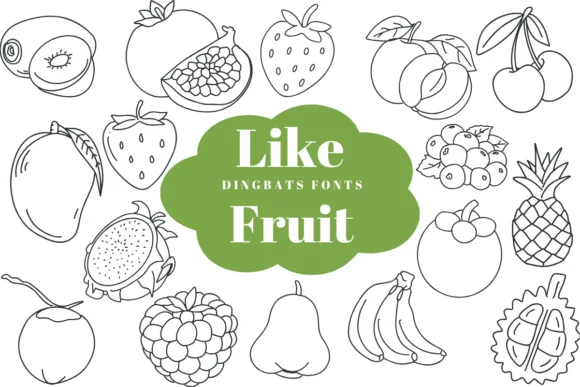 Like Fruit by Suphitchaya — Dingbats Font