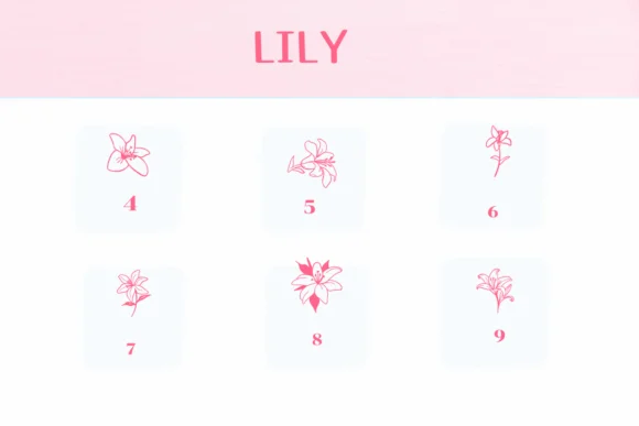 Lily by Ketsarin — Dingbats Font — thumbnail 4