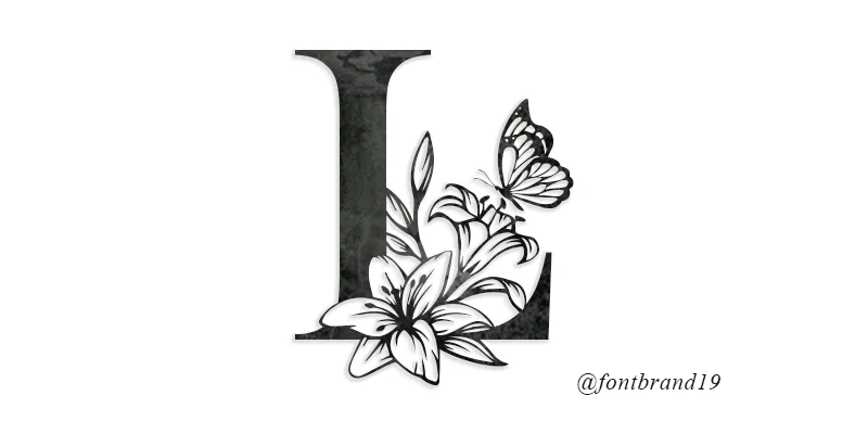 Lilyna Garden Monogram Font by fontbrand19 by fontbrand19 — Decorative Font