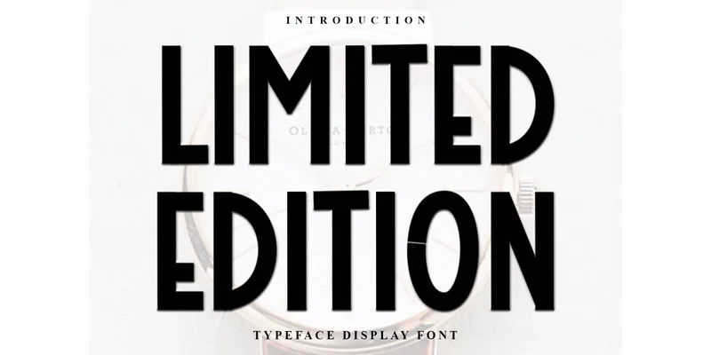 Limited Edition Font by Inermedia STUDIO — Display Font