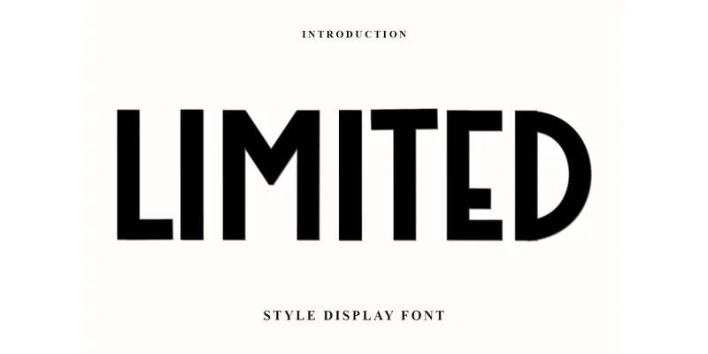 Limited Font by FreshTypeINK — Display Font