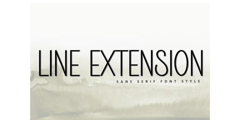 Line Extension Font by Inermedia STUDIO — Sans Serif Font