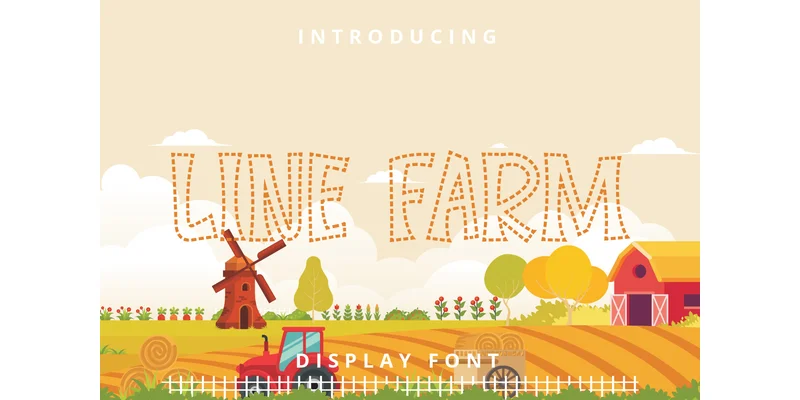 Line Farm Font by Planetz studio — Display Font