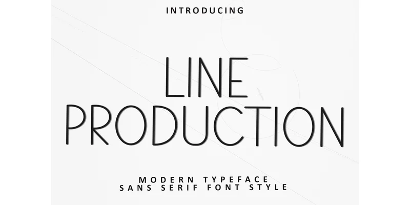 Line Production Font by Inermedia STUDIO — Sans Serif Font