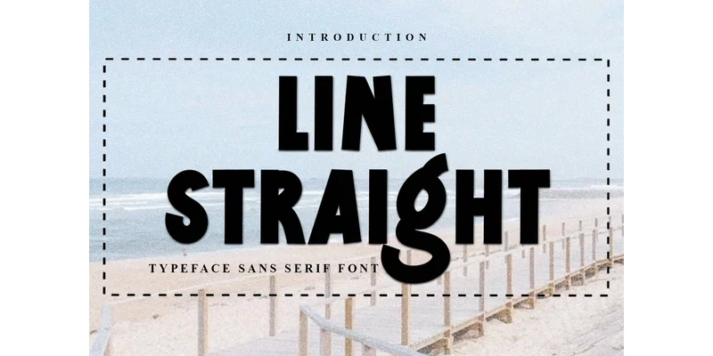 Line Straight Font by PiPi Creative — Display Font